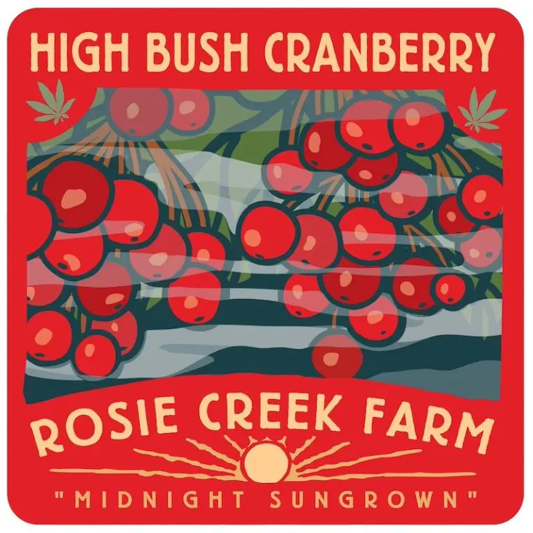 High Bush Cranberry label art