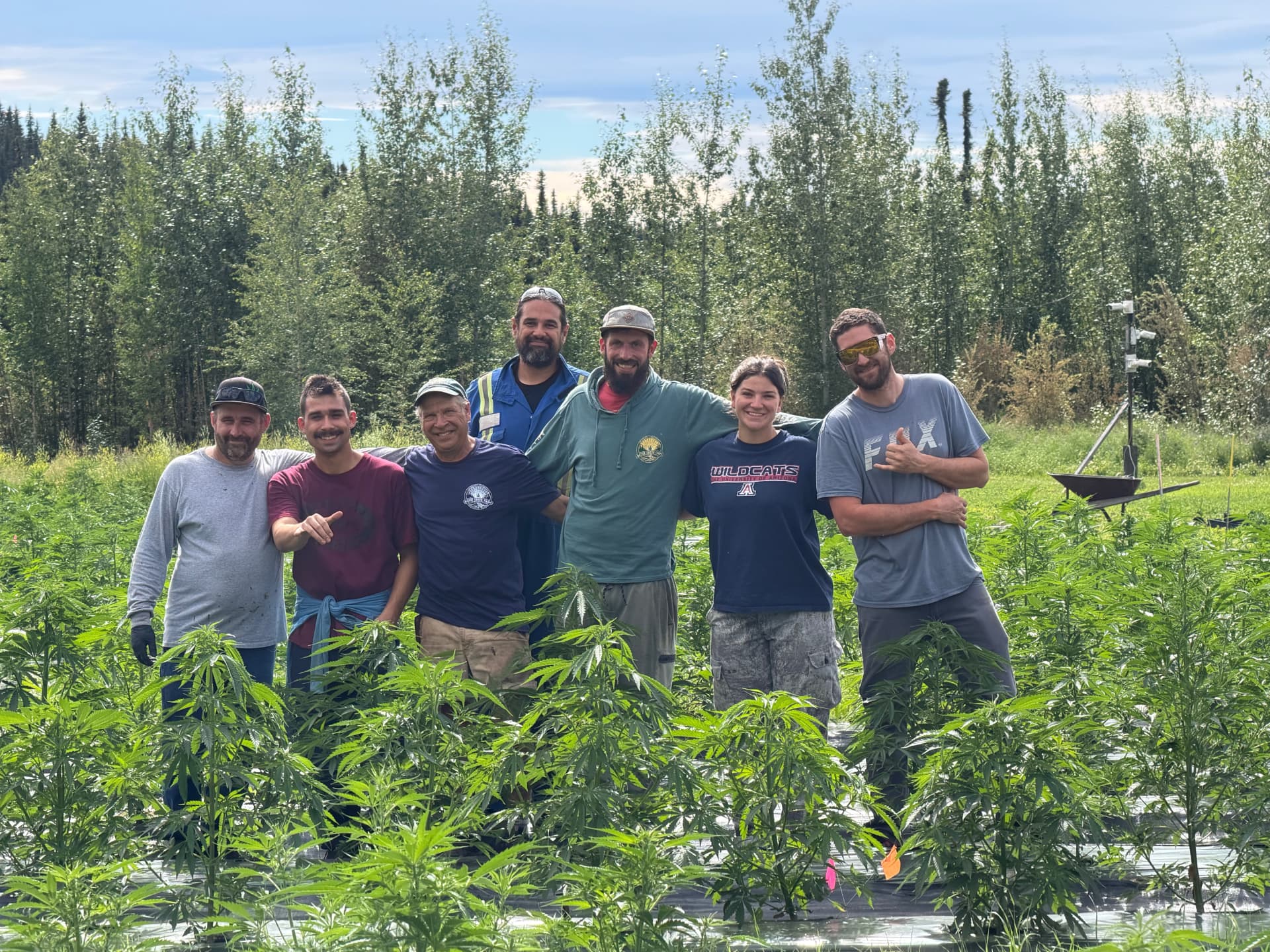 The Rosie Creek crew in the field