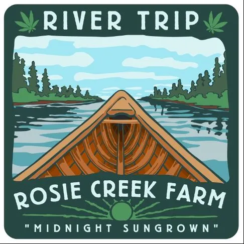 River Trip label art