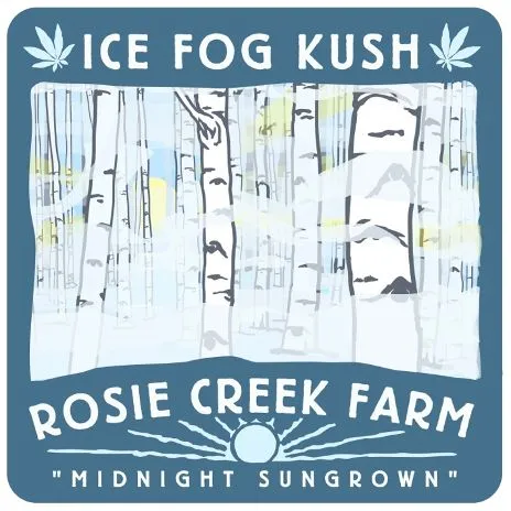 Ice Fog Kush label art